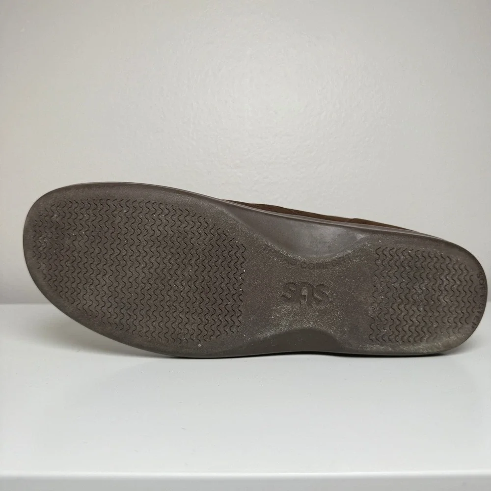 SAS Womens Viva-N Slip On Loafer 10 N Brown‎ Suede Soft Step Comfort Shoes